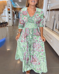 Louna™ | Kjole med V-udskæring