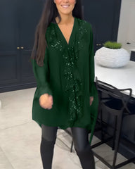 Sylvaine™ | Elegant Bluse med Volanter