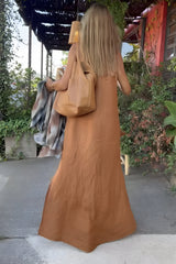 Elina™ | Halterneck Kjole i Blandet Bomuld