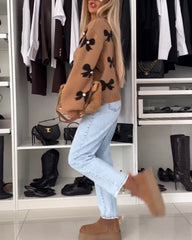 Hannah™ | Elegant vest med sløjfe