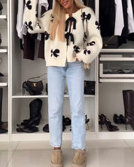 Hannah™ | Elegant vest med sløjfe