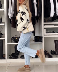 Hannah™ | Elegant vest med sløjfe