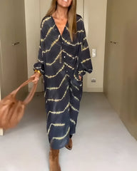 Julia™ | Boheme Maxikjole med Striber