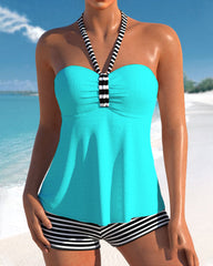 Lulu™ | Tankini med ryg og striber