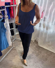 Bente™ | Plisseret bomuldstop