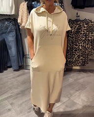 Lorette™ | Komfortabel hoodiekjole