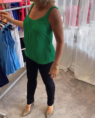 Bente™ | Plisseret bomuldstop