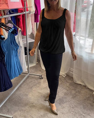 Bente™ | Plisseret bomuldstop