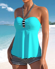 Lulu™ | Tankini med ryg og striber