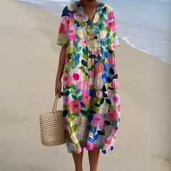 Nicole™ | Sommerkjole med Blomster