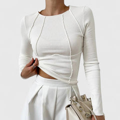 Olivia™ | Komfortabel top med lange ærmer