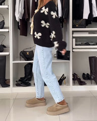 Hannah™ | Elegant vest med sløjfe