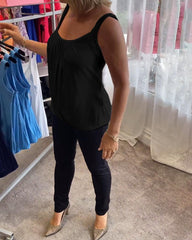 Bente™ | Plisseret bomuldstop