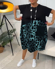 Naomi™ | Casual Kjole med Rund Halsudskæring