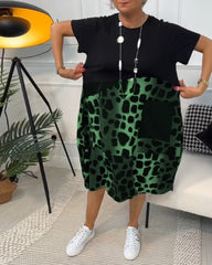 Naomi™ | Casual Kjole med Rund Halsudskæring