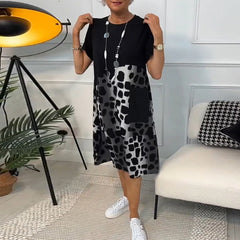 Naomi™ | Casual Kjole med Rund Halsudskæring