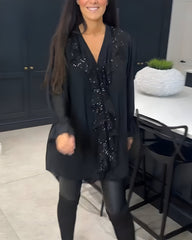 Sylvaine™ | Elegant Bluse med Volanter