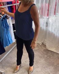 Bente™ | Plisseret bomuldstop