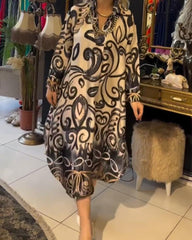 Maja™ | Løs en elegant kjole med print