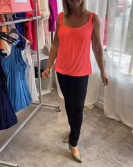 Bente™ | Plisseret bomuldstop