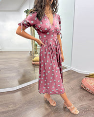 Monique™ | Elegant Kjole med Prikker