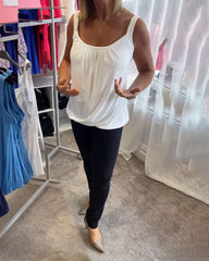 Bente™ | Plisseret bomuldstop