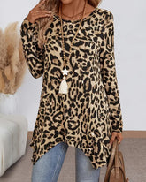 Noor™ | Elegant Tunik med Leopardprint