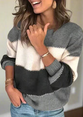 SOLÈNE™ | Blød Stribet Trøje