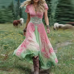 Maud™ | Blomstret kjole