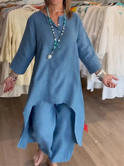 Mirelle™ | Sommeroutfit i let bomuldsblanding