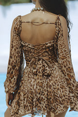 Brigitte™ | Flydende kjole med voile-ærmer