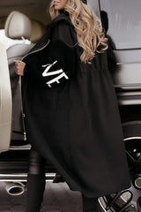 Amélie™ | Frakke til kvinder med strikkede ærmer