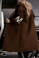 SOLÈNE™ | Lang Luksus Frakke med Hætte