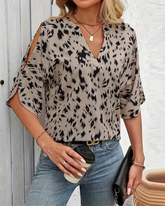 Elena™ | Bluse med V-hals