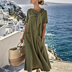 Emilia™ | Maxikjole med sløjfe