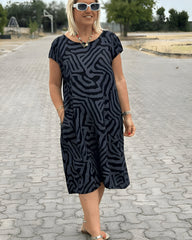 Serra™ | Sommerkjole med Safari Striber