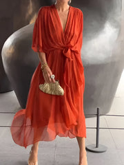 Monica™ | V-hals kjole