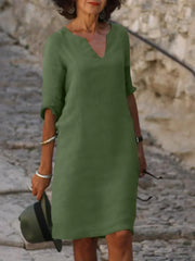 Josette™ | Elegant Kjole med V-udskæring