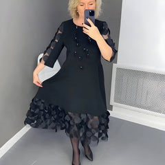 Sarah™ | Midi kjole med elegante detaljer