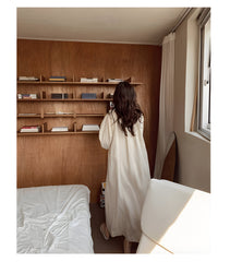 Sohée™ | Elegant Loungekjole i Bomuld