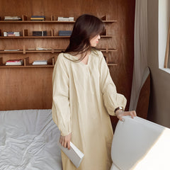 Sohée™ | Elegant Loungekjole i Bomuld