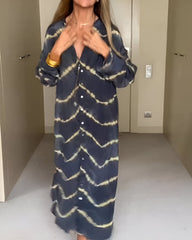 Julia™ | Boheme Maxikjole med Striber