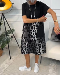 Naomi™ | Casual Kjole med Rund Halsudskæring