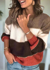 SOLÈNE™ | Blød Stribet Trøje