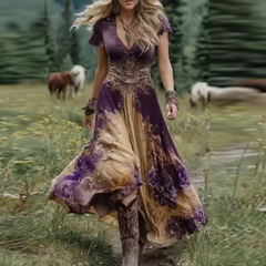 Maud™ | Blomstret kjole