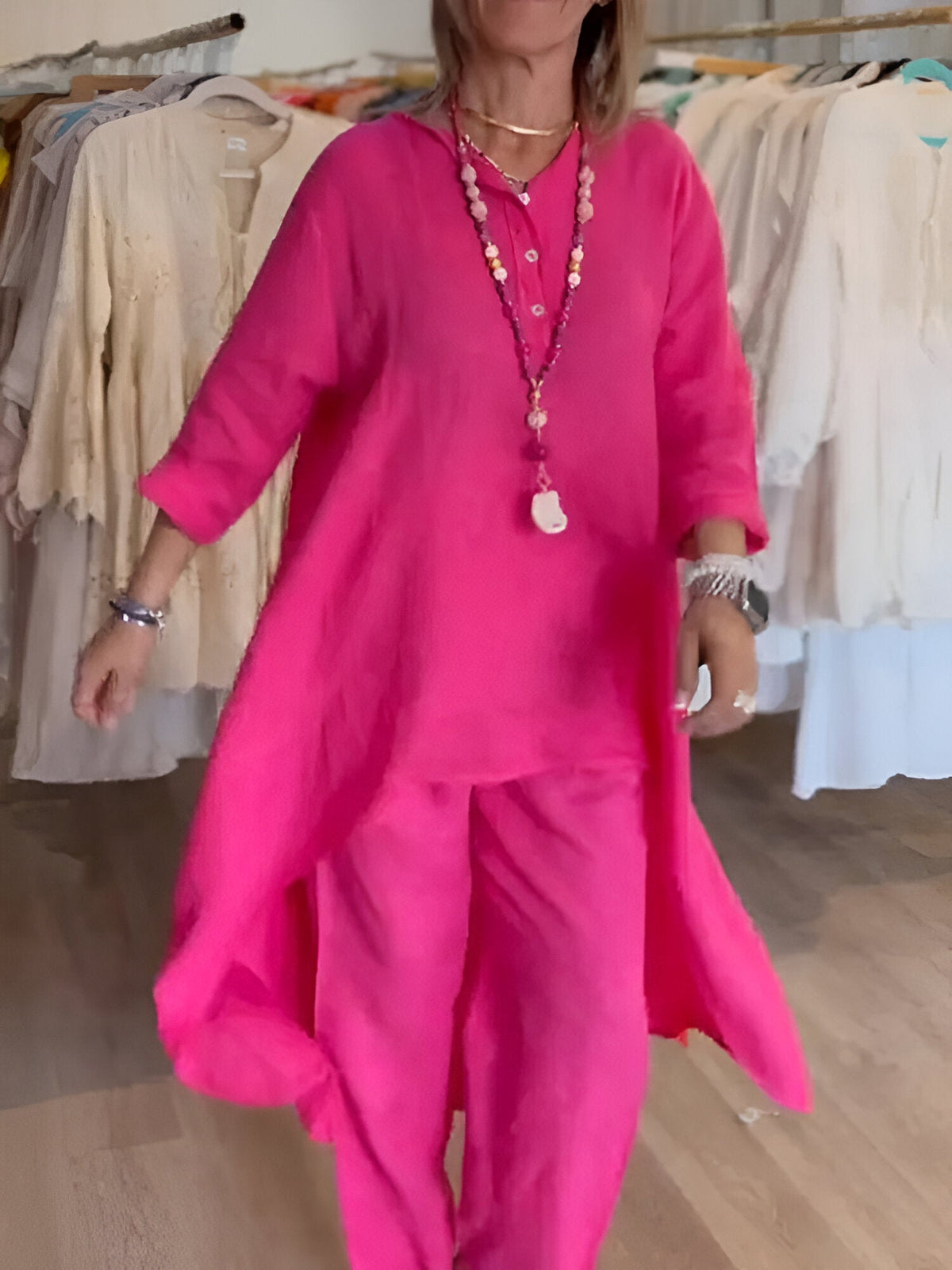 Mirelle™ | Sommeroutfit i let bomuldsblanding