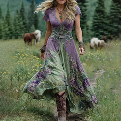 Maud™ | Blomstret kjole