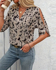 Elena™ | Bluse med V-hals