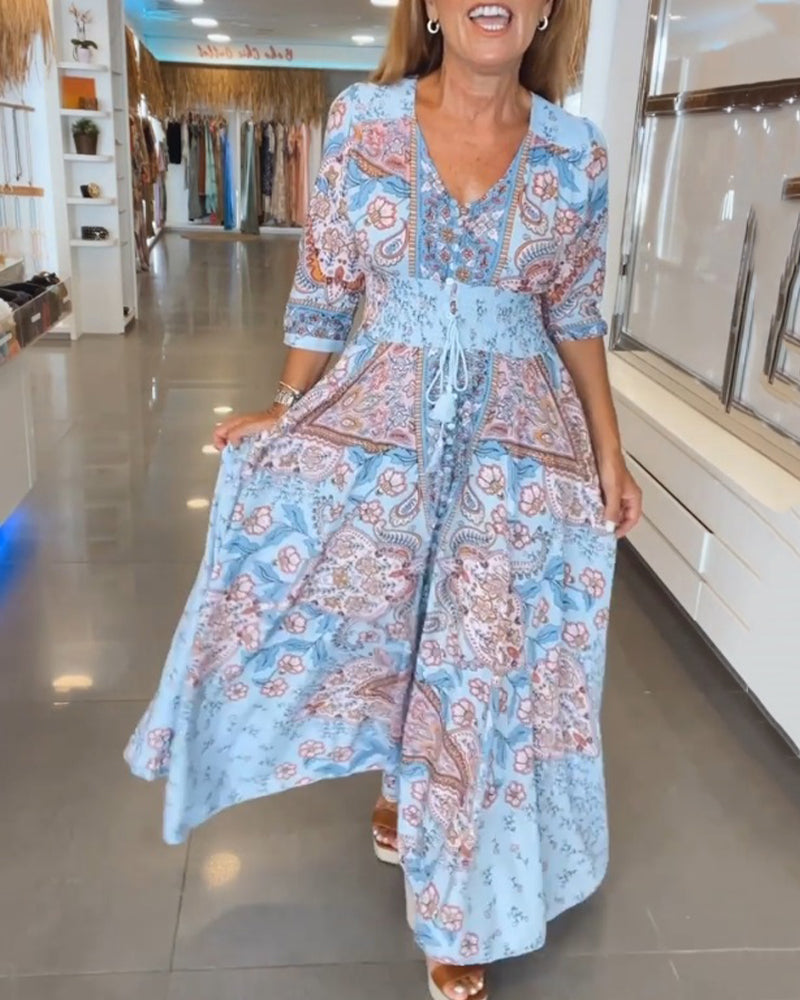 Louna™ | Kjole med V-udskæring