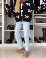 Hannah™ | Elegant vest med sløjfe